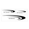 For Camper RV Trailer Stripes Graphics DIY Vinyl Graphics Kit Decals Car Stickers