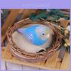 Wooden Bird Figurine Decor For Office And Living Room With Modern Minimalist Style
