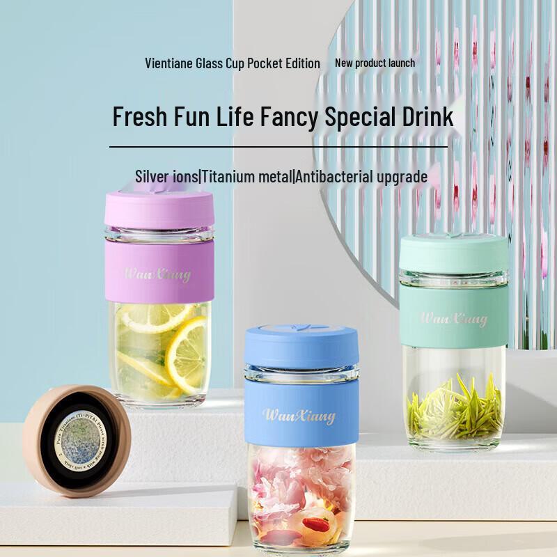 

WANXIANG U852 Portable Glass Water Bottle