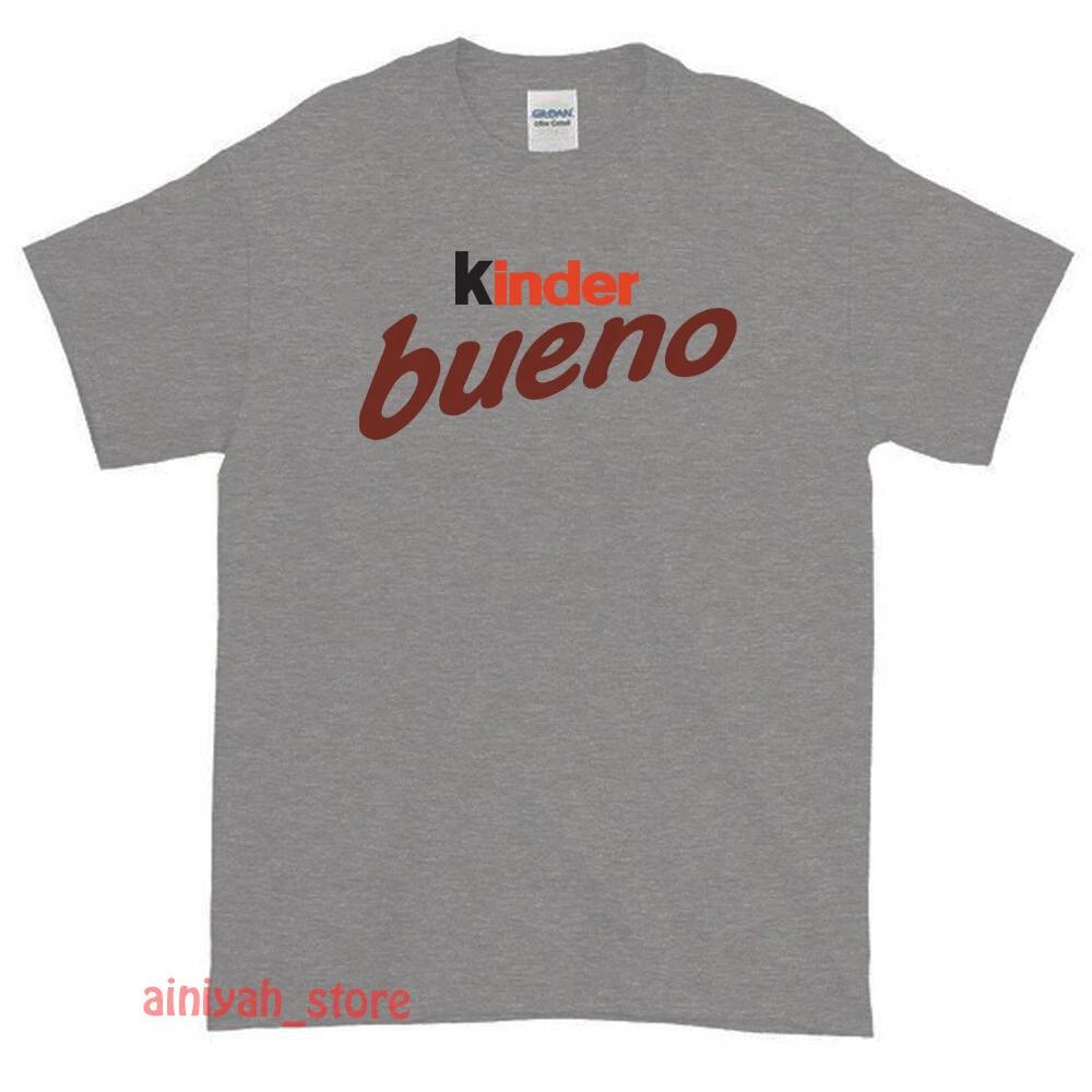 Новые шоколадные батончики Kinder Bueno Логотип Мужская смешная футболка Размер США S-XXL 2XL