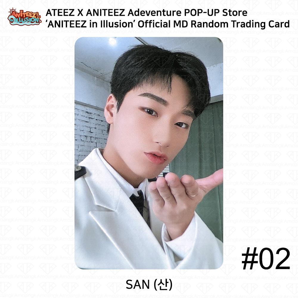 ATEEZ X ANITEEZ POP UP Store 'Aniteez in Illusion' Carte photo officielle MD Trading