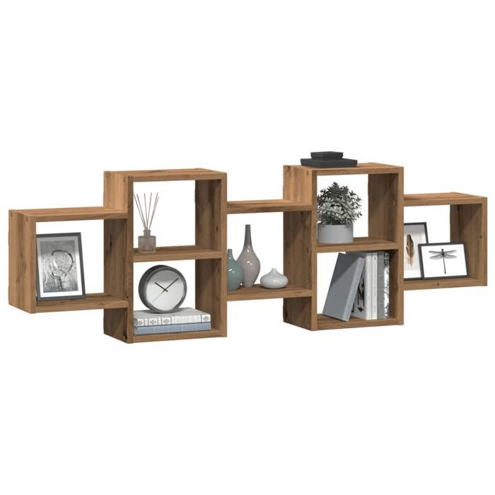 VidaXL Wall Shelf Artisan Oak 129x18x42 Cm Engineered Wood 853226