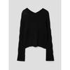 Anggae Alpaca Blend Round Pullover Black
