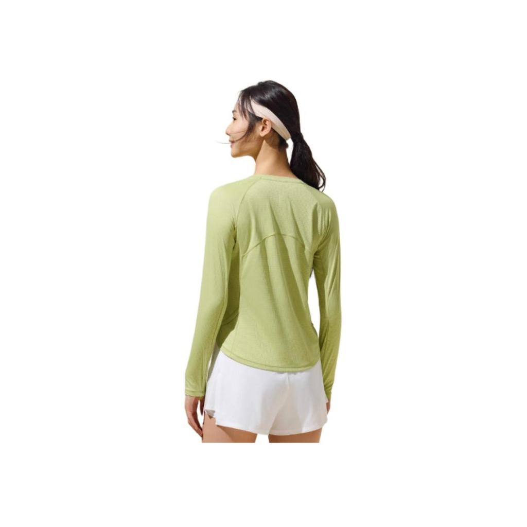 Anta Running Series Sports Casual Simple Solid Color Round Neck Pullover Comfortable Versatile Long Sleeve T-Shirt Women T-Shirt 962535403-4