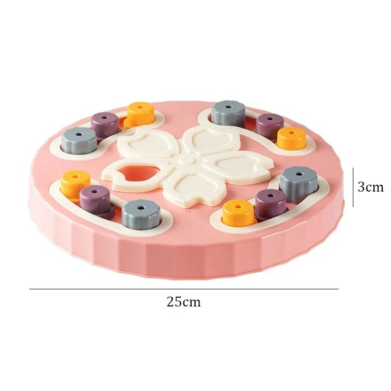Interactive Puzzle Toys for Cats and Dogs Slow Feeder Bowl Non Slip Pet Food Dispenser Mental Stimulation IQ Training Games