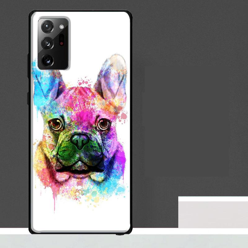 Watercolor French Bulldog Painting Case For Samsung Galaxy S25 Ultra S21 S22 S23 S24 Ultra S9 S10 S20 Plus S25 FE Phone Cover
