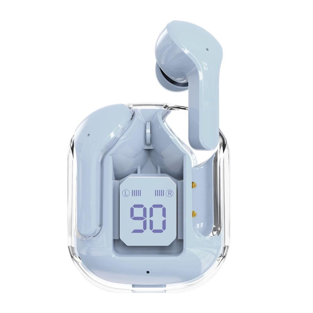 Transparent Wireless In-ear Air31 Tws Earbuds With Noise Cancelling And Led Display For Sports White