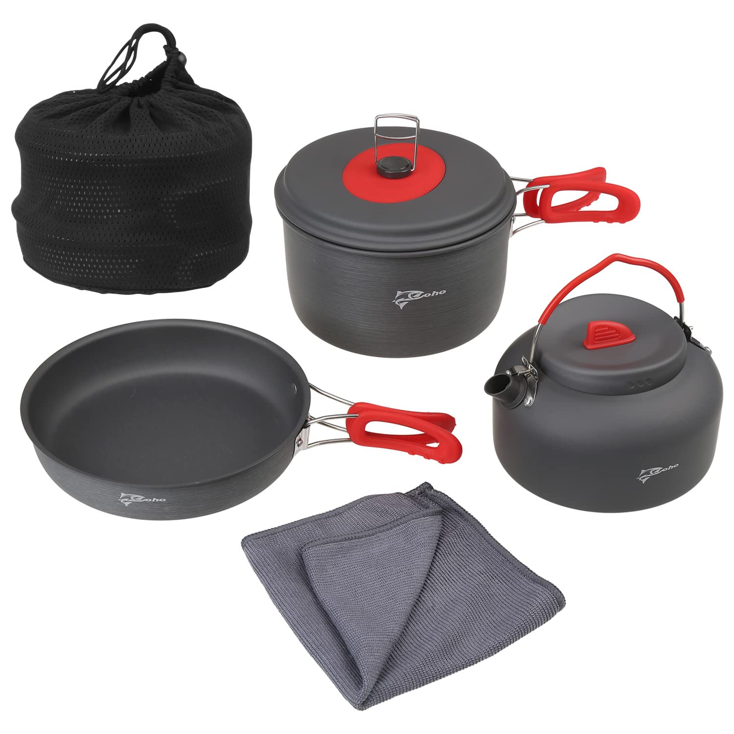 

Coho Camping Cookware Set Camping Aluminum Cookware Set