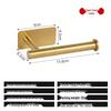 American Style Stainless Steel Wall-Mounted Nail-Free Toilet Paper Holder
