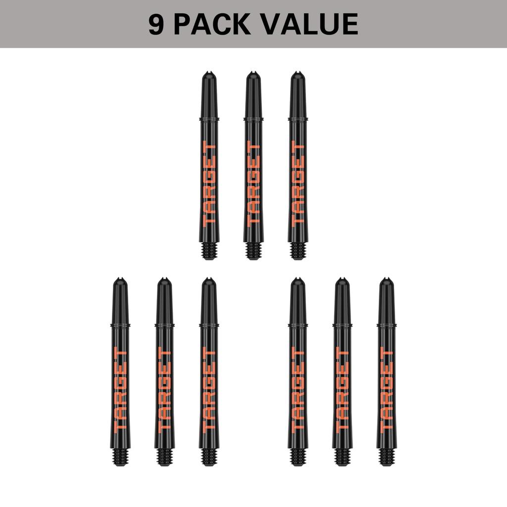 TARGET PRO GRIP TAG SHAFT 3 set pack Orange (Black & 33mm)
