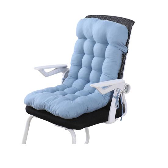 Schreibtischstuhl Kissen Bürostuhl Kissen mit hoher Rückenlehne Rutschfest Schaukelstuhl Sitzkissen mit Bändern für Büro Auto Zuhause Esszimmer Küche