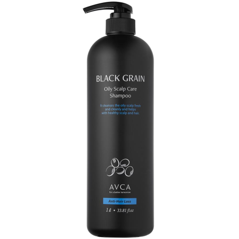 Avca Black Grain Oily Scalp Care Mildly Acidic Hair Loss Relief Shampoo 1000ml NONE