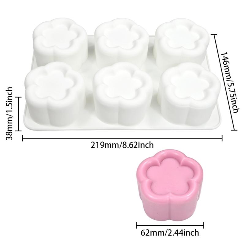 Flower Shape Silicone Molds Fondant Mousses Cake Molds Making Pastry Chocolate Molds Baking Decorating Tool Nonstick