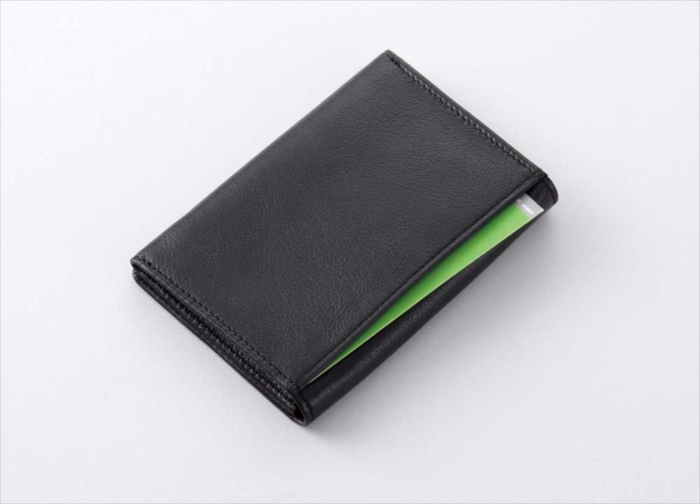 Raymay Fujii Pass Case Lace Black Genuine Leather NP2603B 8 x 11 x 2cm