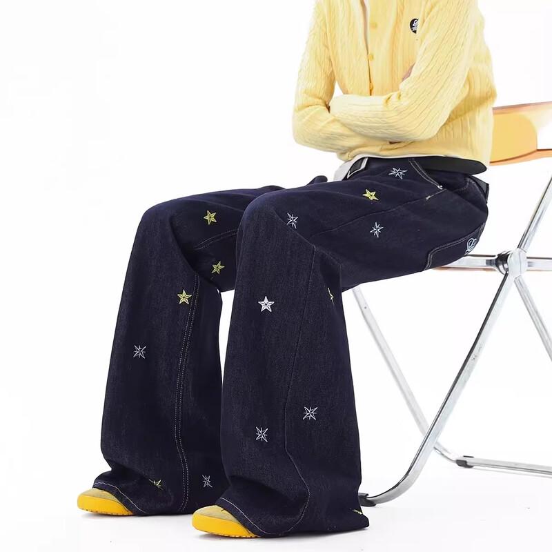 BWKA Американские джинсы с вышивкой звезды High Street 2XL