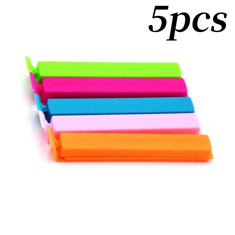 

5-20pcs Colorful Sealing Clips Moisture-Proof Fresh-Keeping Snack Bag Clips Sealer Clamp Reusable Plastic Kitchen Storage Food