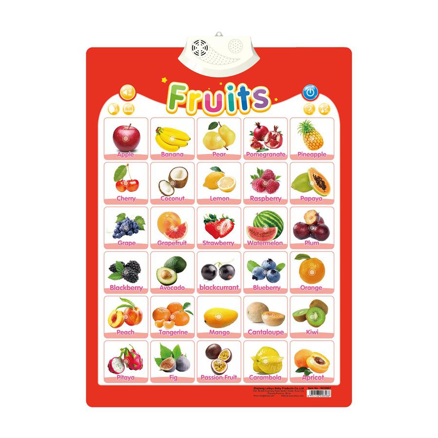 Kids Talking Alphabet Poster with Numbers Animals Music | Educational Learning Wall Chart Toy for Toddlers & Preschool