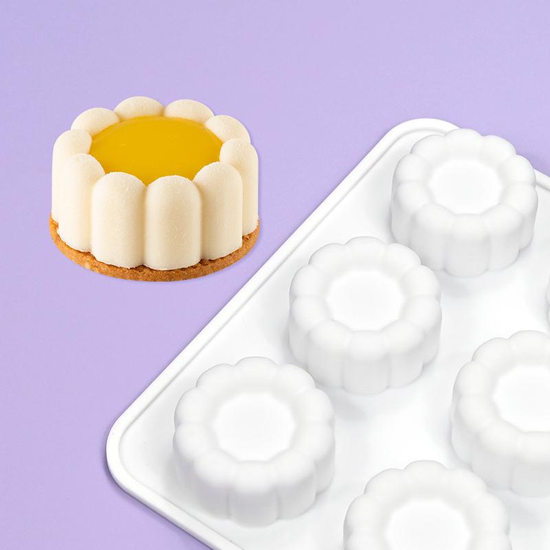 Silikonowa Forma do Musu Puddingowej Serce/Gwiazda/Okrągła/Kwadratowa Kwiatowa DIY Deser Czekoladowa Forma Narzędzia do Dekoracji Ciast Naczynia do Pieczenia