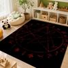 Dark Occult Pentagram Ritual Theme Indoor Rug Allseason Carpet For Bedroom Study Home Decor Halloween Gift