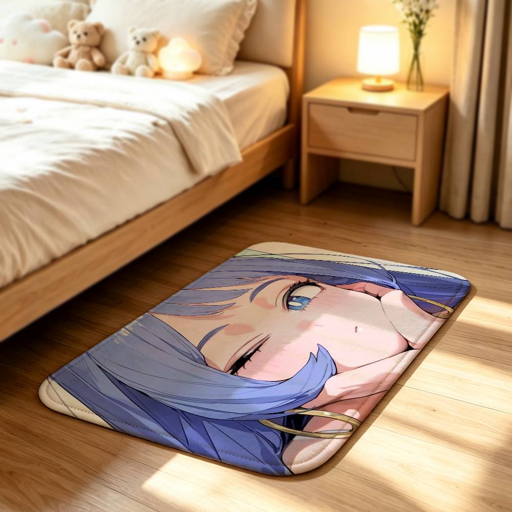 N-Nejire My Hero A-Academia Soft Comfortable Short Plush Rug Carpet mat Anti‑Slip Floor Mat Machine Washable Home Decor