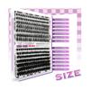 Fluffy Individual Lashes Kit D Curl Cluster Lashes DIY Eyelash Extension Kit 280pcs Thick Volume 60D+80D Lash Clusters Eyelash Extension with Lash
