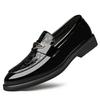 Fashion New Large Size 37-46 Business Men's Dress Shoes Fashion Soft Sole Wedding Shoes Male Designer Black Cow Leather Shoes Man