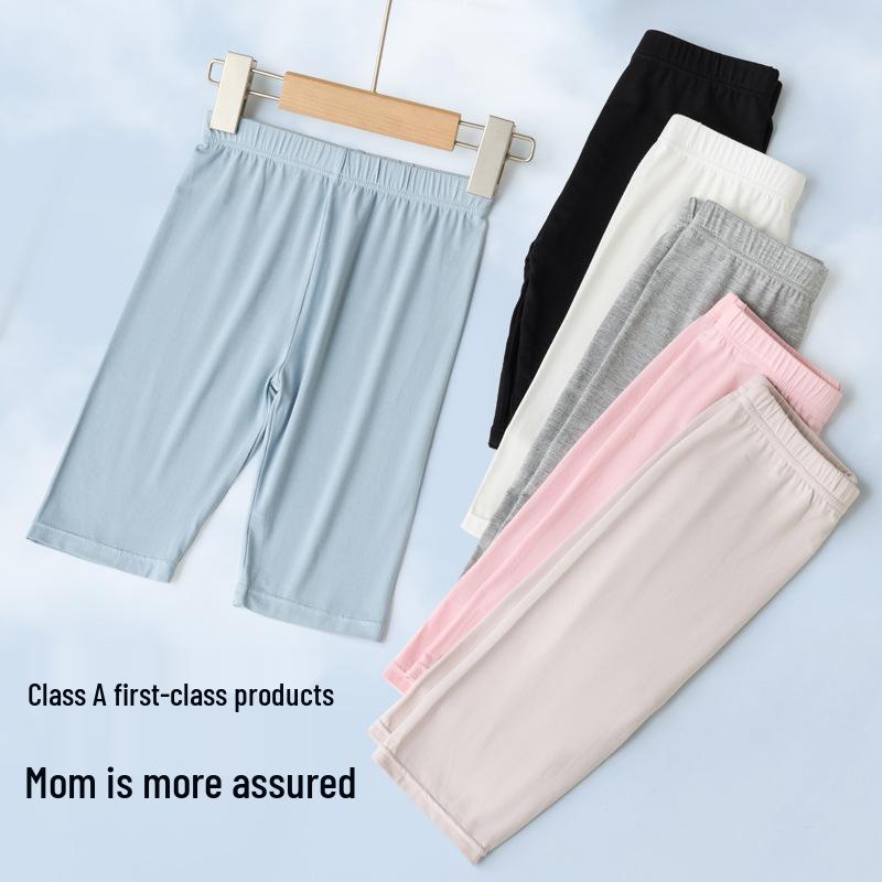 Girls' Slim Fit Modal Pants - Breathable, Casual, Versatile, Summer Wear for Small & Medium Girls