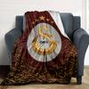 Aslanlar Galatasaray Blanket Ultra-Soft Suitable for Seaside Bed Chair Four Seasons Multipurpose Digital Print
