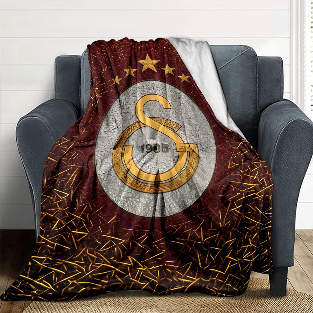 Aslanlar Galatasaray Blanket Ultra-Soft Suitable for Seaside Bed Chair Four Seasons Multipurpose Digital Print