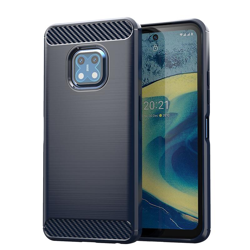For Nokia XR20 Case Rubber Silicone Shockproof Carbon Fiber Cover For Nokia XR20 NokiaXR20 Phone Case For Nokia XR20 Case 6.67