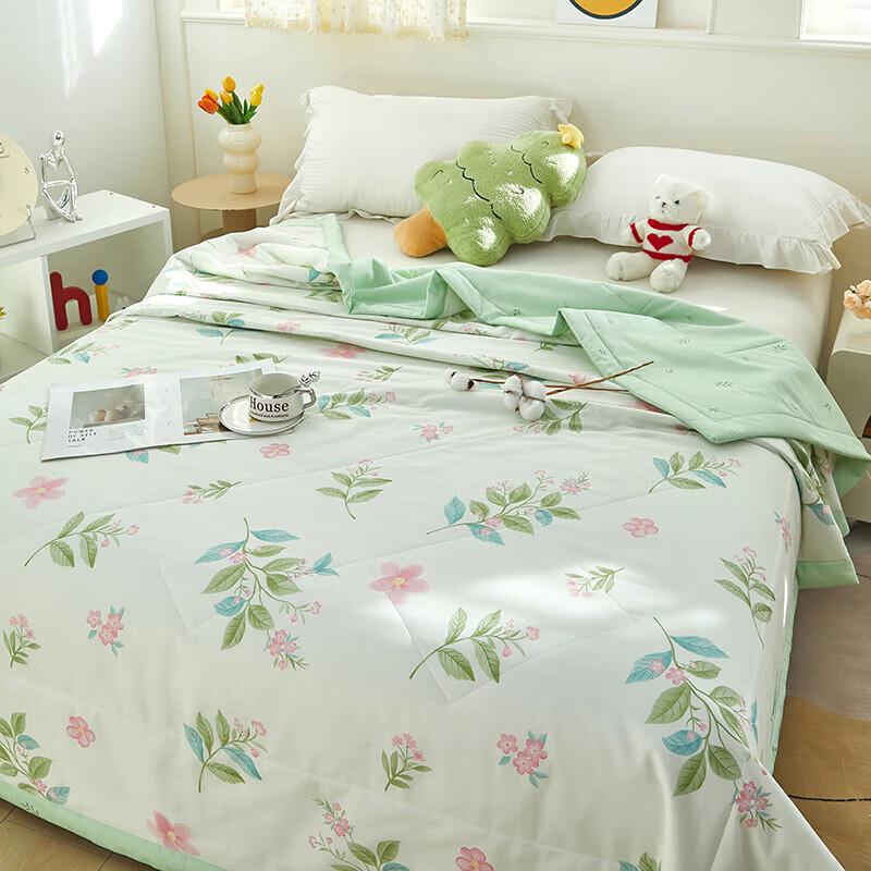 Grace Floral Washed Cotton Summer Quilt