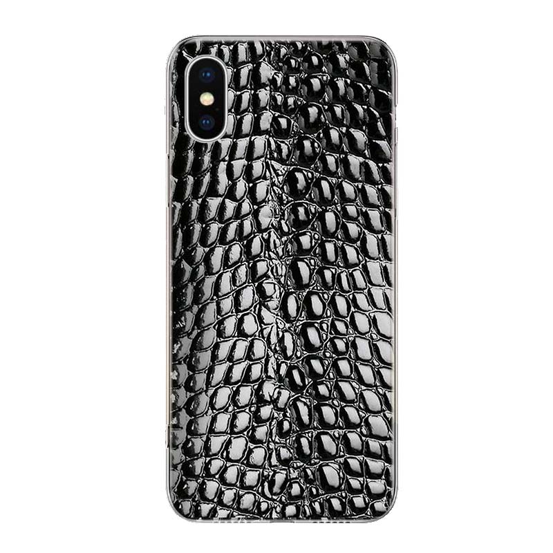 Crocodile Serpentine Texture Phone Case Cover For iPhone 11 12 13 Mini 14 15 Plus 16 Pro Max 17 Air 7 8 + SE Art Customized Fund