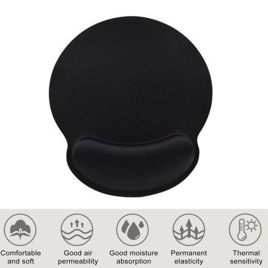 Rubber Memory Foam Wrist Rest Mouse Pad Extra Thick Non-Slip Base Wear Resistant Ergonomic Keyboard Mouse Wrist Support Pad
