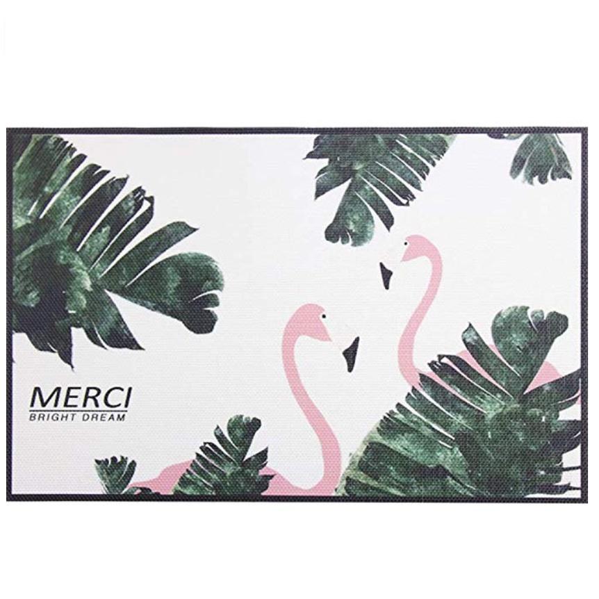 Homlly Grani Tropical Dining Table Placemat (Set of 4pcs) Model A