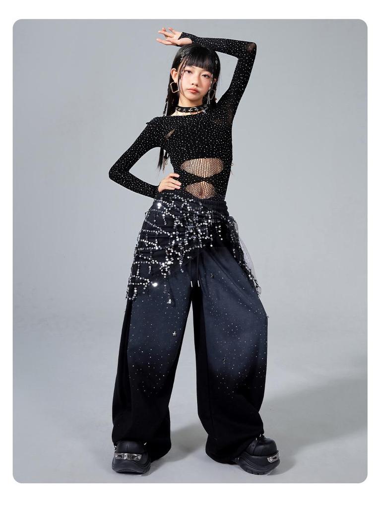 Trendy Kids' Jazz Dance Clothing: Cool Fashion for Girls' Group Performances & Festive Shows