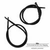 1 Pair NEW Fits For 2016- Honda HR-V Black Rubber Roof Trim Seal Molding