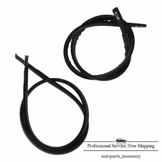 1 Pair NEW Fits For 2016- Honda HR-V Black Rubber Roof Trim Seal Molding