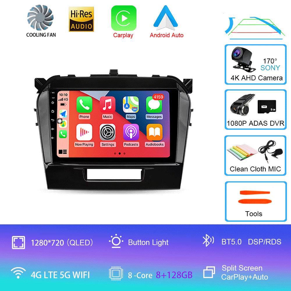 Android 14 Car Radio For Suzuki Vitara 4 2014 - 2018 Multimedia Video Player Navigation Stereo GPS No 2din 2 Din Dvd