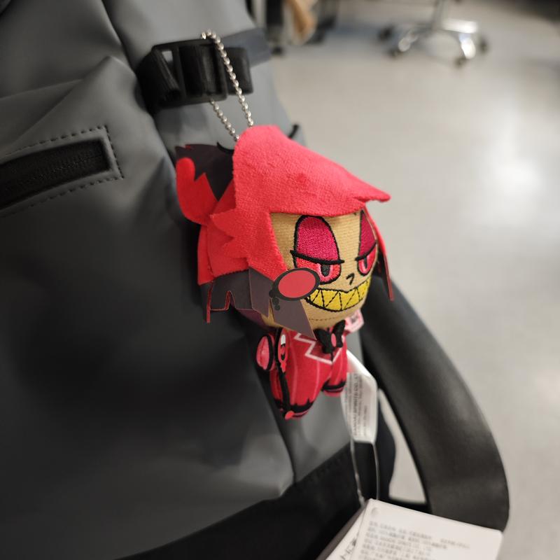 Hazbin Hotel Anime 3 Vee Plush Toys Alastor Plush Funny Fan Collectible Desktop Decor Gift Exquisite Desktop Decorative Item