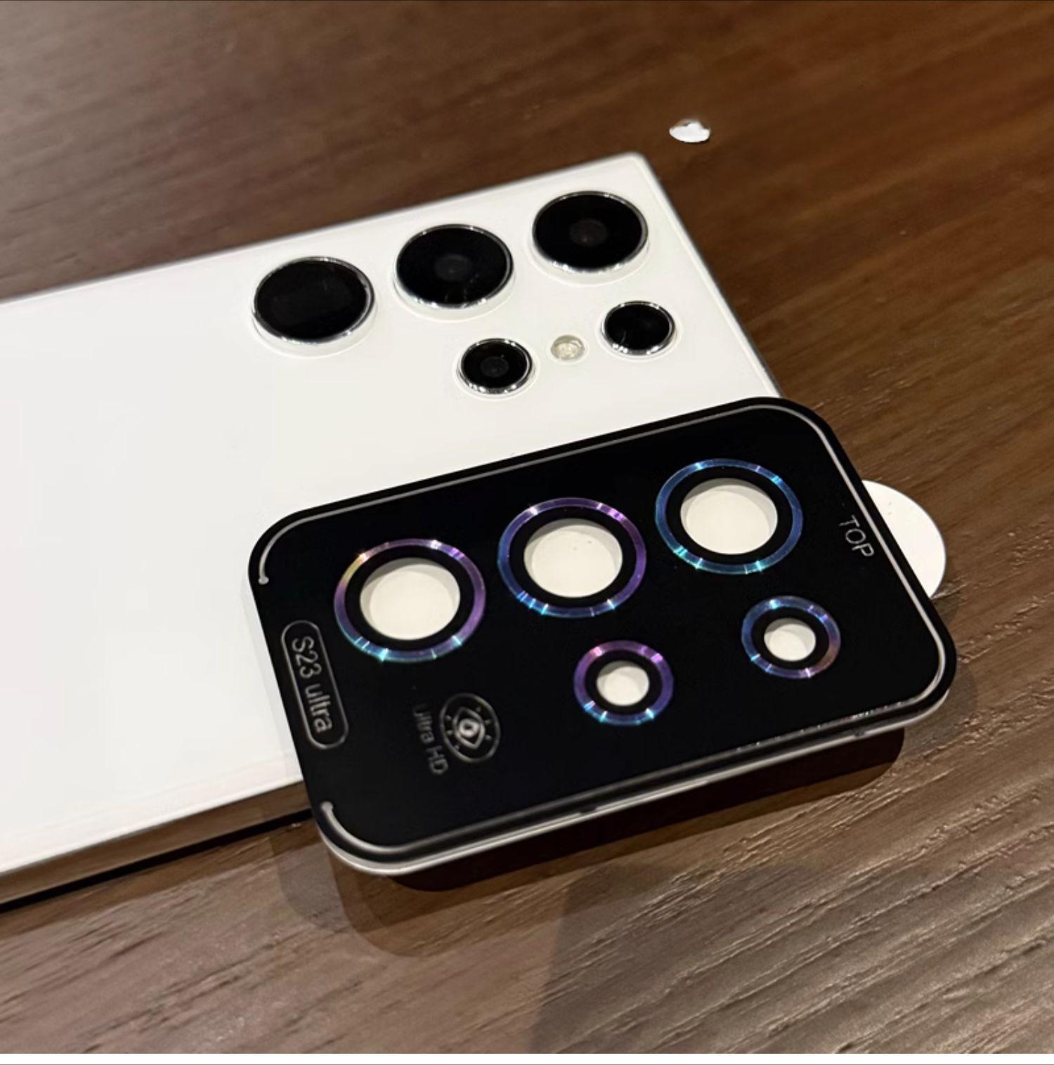 

Металлический чехол-кольцо для объектива Samsung S24 Ultra S23 FE S22 Plus A15 A35 A55 A14 A24 A34 A54 Защитная пленка для объектива камеры For Galaxy S24FE