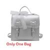 Fashion Bow College Style Backpack For Women With Pu Material And Stitching Details For Daily Use