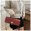 Design di nicchia personalizzato, Stile casual occidentale, Semplice monospalla, Tendenza casual, Borsa da donna, Borsetta quadrata piccola alla moda