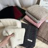 Luochi Women's Japanese Cable Knit Wool Scarf - Winter Warm & Versatile Neck Gaiter for Couples