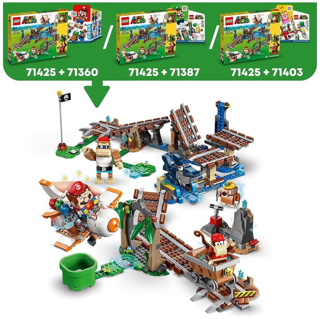 LEGO конструктор Super Mario – Лоренритт Дидди Конга: набор расширения (71425)