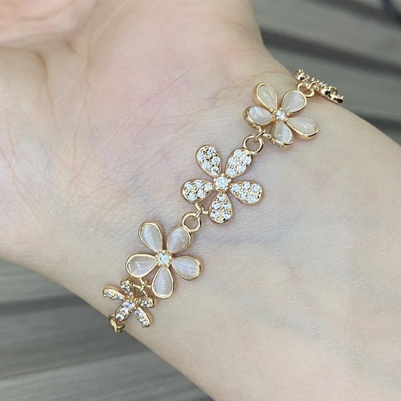Браслет Seiko с микро-инкрустацией в виде опалового цветка универсальный новый милый маленький свежий цветок украшение волосы
