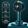 5000mAh Handheld Fans Portable Electric USB Fan LED Power Display Office Desktop Fan Indoor Outdoor Mini Fan Summer with Base