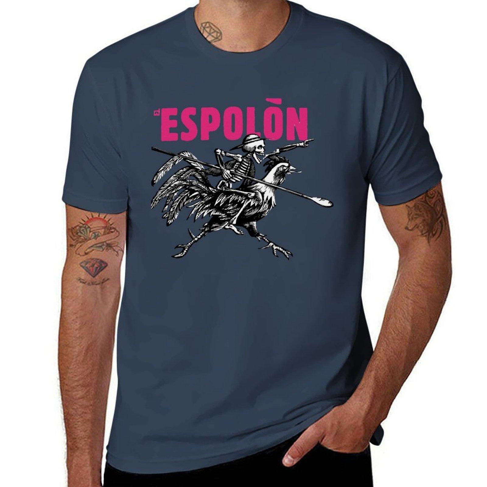 El Espolon Tequila Logo Tshirt Fashion Pattern Printed Tee Shirt S