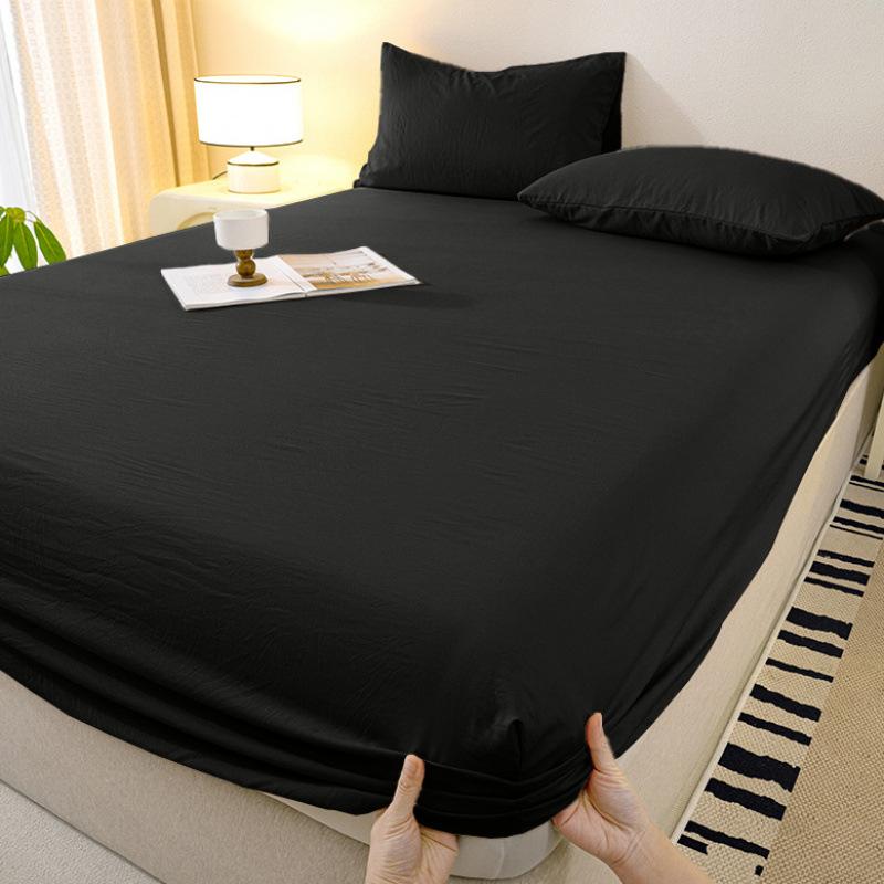 3PCS/1 Set Bedding Set 1 Sheet+2 Pillowcase Mattress Cover Protector Adjustable Bed Fitted Sheet Cover With Elastic Band