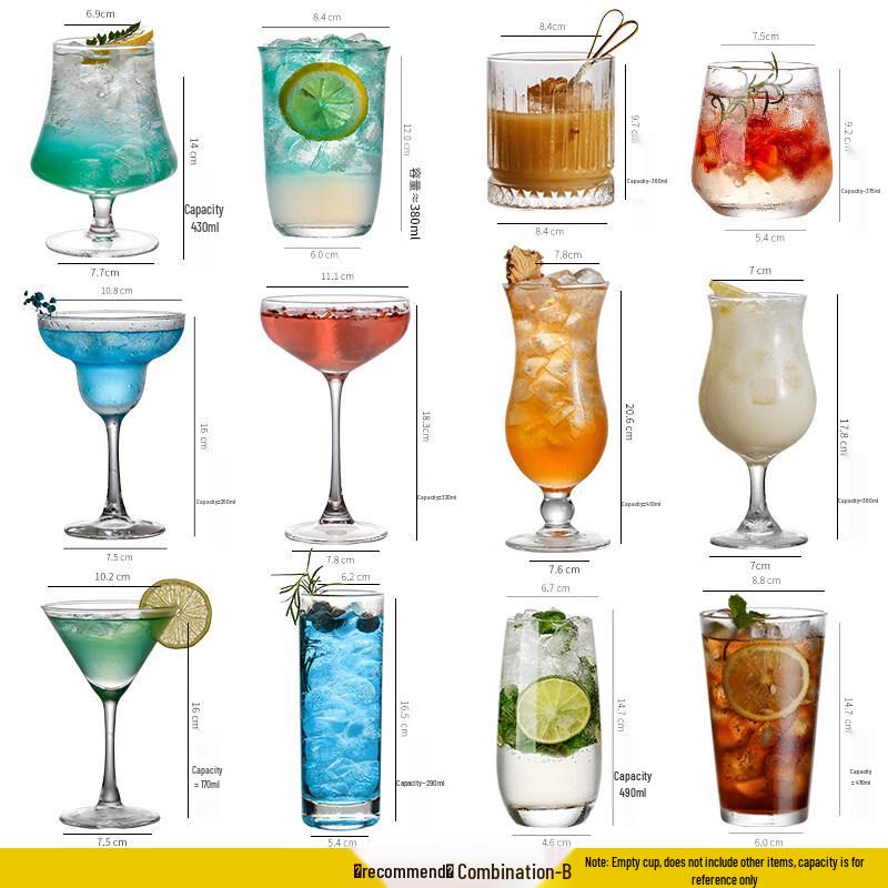 ZISIZ Handmade Collins Glass