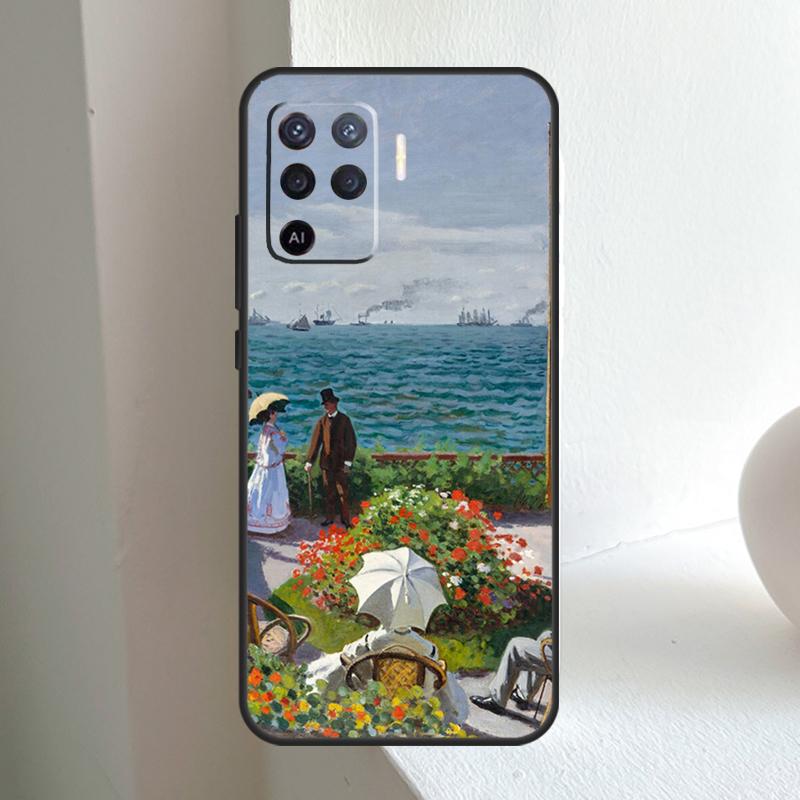 Monet Oil Painting For OPPO A74 A54 A94 A17 A57 A15 A16 A76 A96 A18 A38 A58 A78 A98 A40 A60 A80 A5 A6 Pro Case